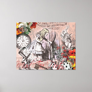 Toile les aventures artistiques d'Alice illustration au 