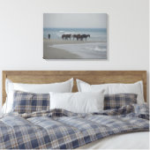 TOILE LES BANQUES EXTÉRIEURES SAUVENT MUSTANG CHEVAUX SU (Insitu(Chambre))