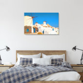 Toile Les bâtiments blancs et les moulins à vent sur (Insitu(Chambre))