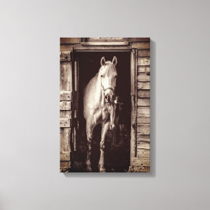 Toile Les beaux chevaux La ferme Les animaux Brown