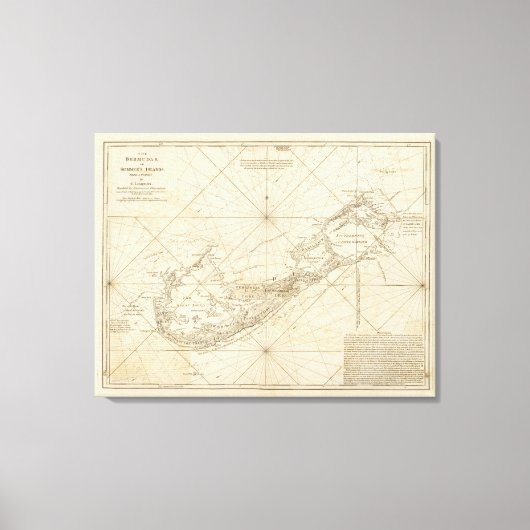 Toile Les Bermudes ou les îles d'été (Recto)