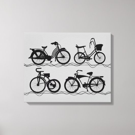 Toile Les Bicyclettes (Recto)