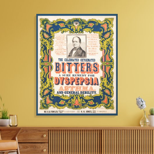 Toile Les Bitters oxygénés célèbres (Insitu(Salon))