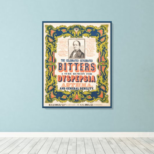 Toile Les Bitters oxygénés célèbres (Insitu (Plancher de Bois))