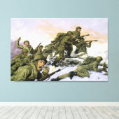 Toile Les Borinqueneers par Dominic D'Andrea Imprimer (Insitu (Plancher de Bois))