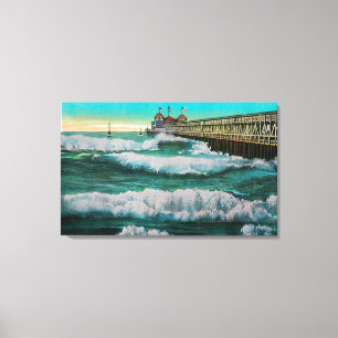 Toile Les briseurs et la plage de PierLong de plaisir,