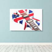 Toile LES BRITANNIQUES VONT GUITARE 16x24 (Insitu (Plancher de Bois))