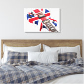 Toile LES BRITANNIQUES VONT GUITARE 16x24 (Insitu(Chambre))