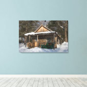 Toile Les cabines de l'étang Little Lyford de l'AMC (Insitu (Plancher de Bois))