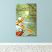 Toile Les Canots, Perissoires de Gustave Caillebotte (Insitu (Plancher de Bois))