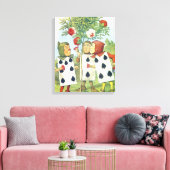 Toile Les cartes à jouer Peindre le Rose Bush (Insitu(Salon))