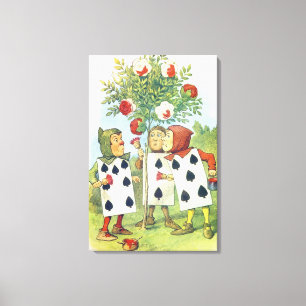 Toile Les cartes de jeu peignant le rosier