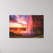 Toile Les cascades | Cascade de Seljalandsfoss (Recto)