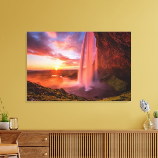 Toile Les cascades | Cascade de Seljalandsfoss (Insitu(Salon))
