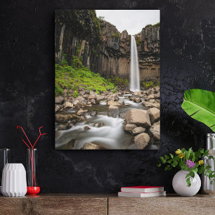 Toile Les cascades Cascade de Svartifoss, Islande du S