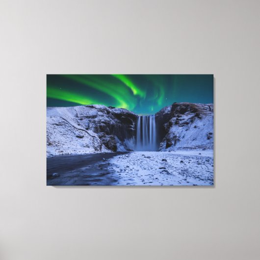 Toile Les cascades | Cascade Skógafoss (Recto)