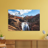 Toile Les cascades | Fitz Roy Mountain, Argentine (Insitu(Salon))