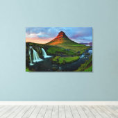 Toile Les cascades | Kirkjufell, Islande (Insitu (Plancher de Bois))
