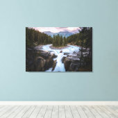 Toile Les cascades | Parc national Jasper, Canada (Insitu (Plancher de Bois))