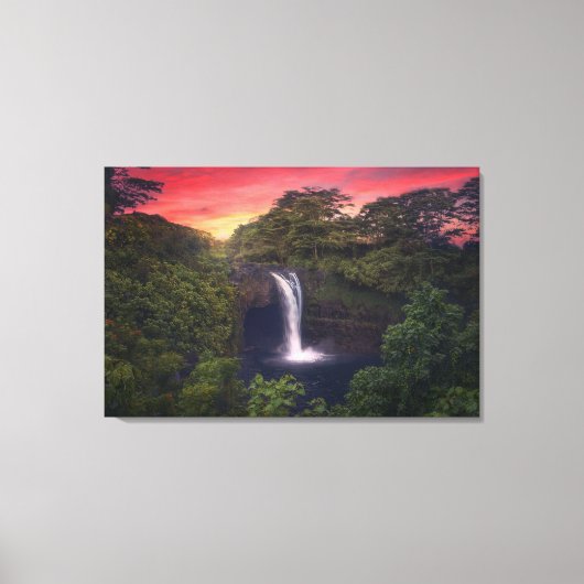 Toile Les cascades | Rainbow Falls, Hilo, Hawaii (Recto)