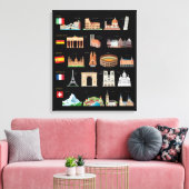 Toile Les célèbres monuments européens (Insitu(Salon))