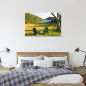 Toile Les chaises Adirondack sur la pelouse du Jourdain (Insitu(Chambre))