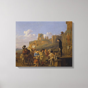 Toile Les charlatans italiens, 1657