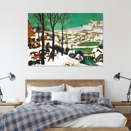 Toile Les chasseurs dans la neige (hiver) par Pieter Bru (Insitu(Chambre))
