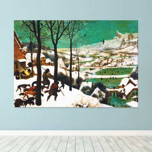 Toile Les chasseurs dans la neige (hiver) par Pieter Bru (Insitu (Plancher de Bois))