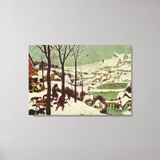 Toile Les chasseurs de Pieter Bruegel dans la neige - 15 (Recto)