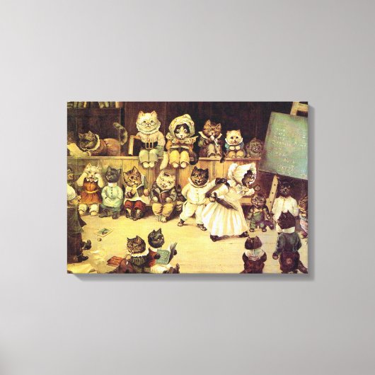 Toile Les chatons d'une école de chat, Louis Wain (Recto)
