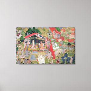 Toile Les Chefs tribaux rencontrant des ermites