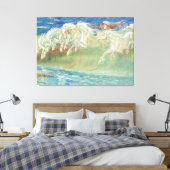 Toile Les Chevaux de Neptune par Walter Crane (Insitu(Chambre))