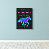Toile Les chevaux ont une puissance étoilée (Insitu (Plancher de Bois))