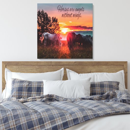 Toile Les chevaux sont des anges sans ailes (Insitu(Chambre))
