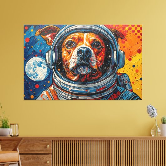 TOILE LES CHIENS DANS L'ESPACE-11 (Insitu(Salon))