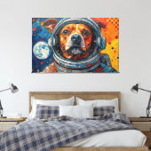 TOILE LES CHIENS DANS L'ESPACE-11 (Insitu(Chambre))