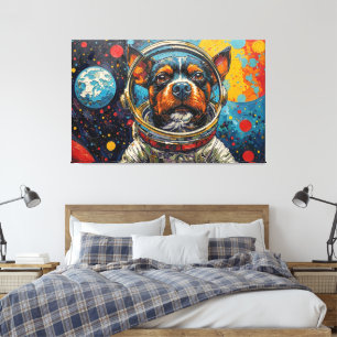 TOILE LES CHIENS DANS L'ESPACE-15