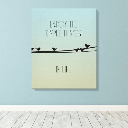 Toile Les choses simples Oiseaux (Insitu (Plancher de Bois))