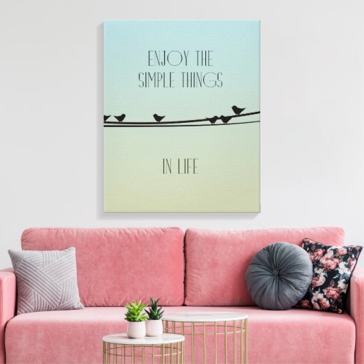 Toile Les choses simples Oiseaux (Insitu(Salon))