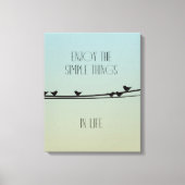 Toile Les choses simples Oiseaux (Recto)