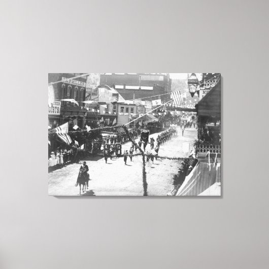 Toile Les citoyens de Deadwood fêtent l'achèvement de 2 (Recto)