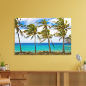 Toile Les cocotiers (Cocos nucifera) se balancent dans (Insitu(Salon))