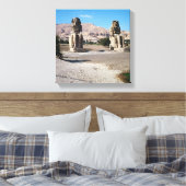 Toile Les Colonnes de Memnon, statues d'Amenhotep (Insitu(Chambre))