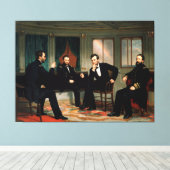 Toile Les conciliateurs de George Peter Alexander Healy (Insitu (Plancher de Bois))