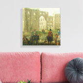 Toile Les coureurs se reposent près des ruines de l'abba (Insitu(Salon))