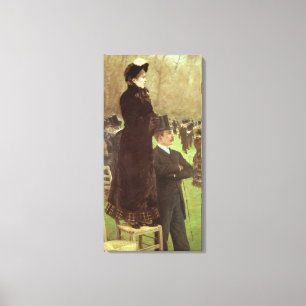 Toile Les courses chez Auteuil, Paris (huile sur la