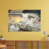 Toile Les cygnes, 1900 (Insitu(Salon))