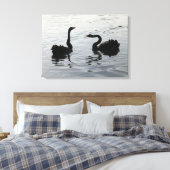 Toile Les cygnes noirs saluent (Insitu(Chambre))