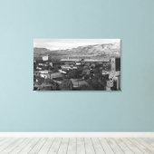 Toile Les Dalles, Oregon Dock Vue depuis 4th Street (Insitu (Plancher de Bois))